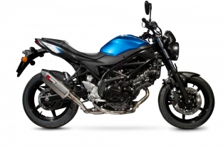 Scorpion Serket Parallel Titanium Einddemper met E-keur Suzuki SV650 / X 2016 > 2021